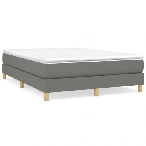 Boxspring sengeramme 140×190 cm - stof, mørkegrå