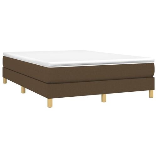 Sengeramme uden madras 140x190 cm stof mørkebrun