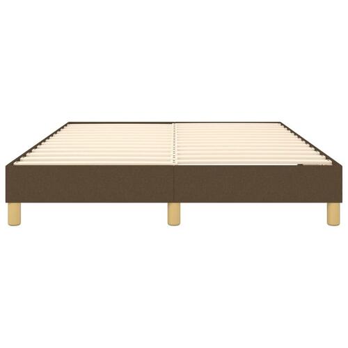 Sengeramme uden madras 140x190 cm stof mørkebrun
