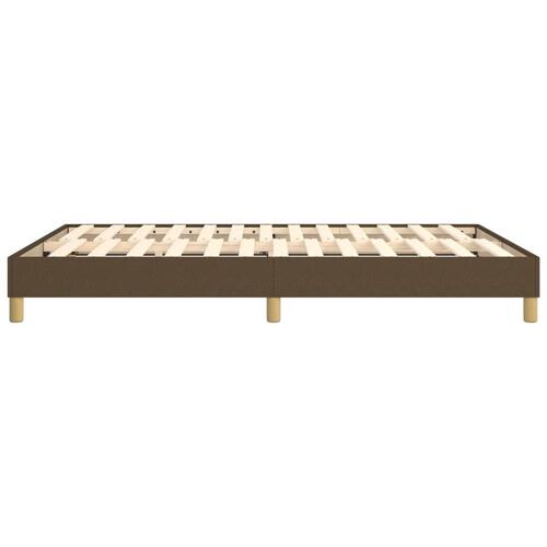 Sengeramme uden madras 140x190 cm stof mørkebrun
