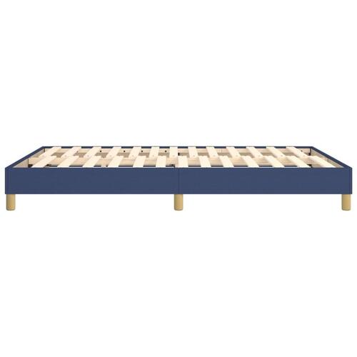 Sengeramme 140x190 cm stof blå