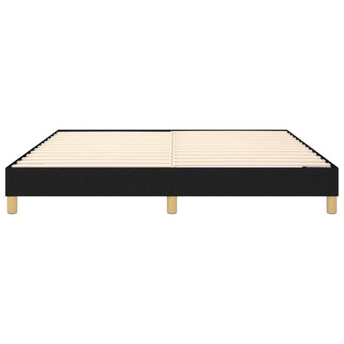 Sengeramme 160x200 cm stof sort