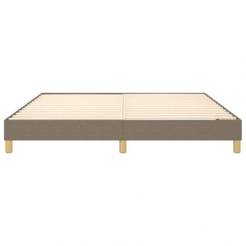 Boxspring sengeramme 160x200 cm - stof gråbrun