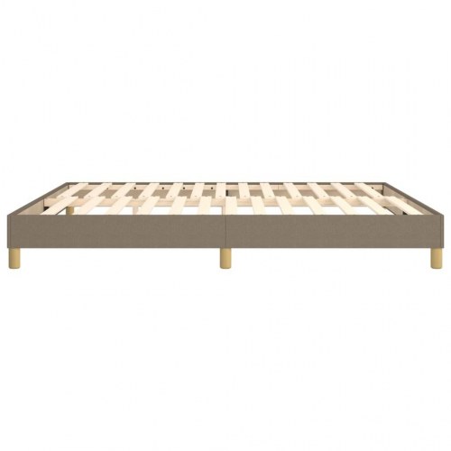 Boxspring sengeramme 160x200 cm - stof gråbrun