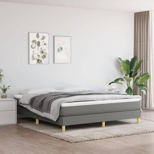 Sengeramme uden madras 180x200 cm stof mørkegrå