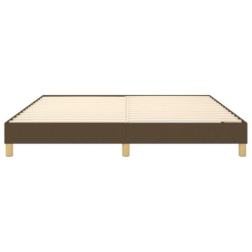 Sengeramme uden madras 180x200 cm stof mørkebrun