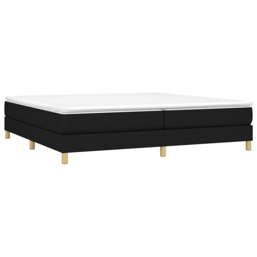 Boxspring sengeramme 200x200 cm - stof, sort