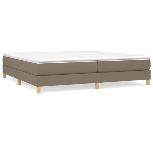 Sengeramme uden madras 200x200 cm stof gråbrun