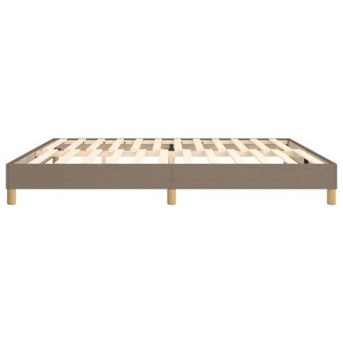 Sengeramme uden madras 200x200 cm stof gråbrun