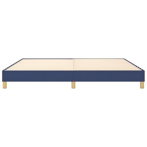 Sengeramme 200x200 cm stof blå