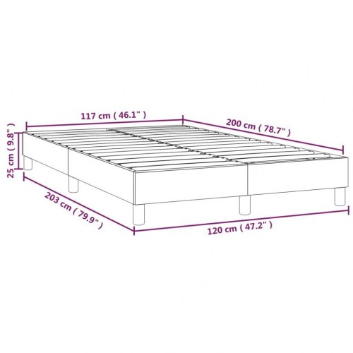 Boxspring sengeramme i fløjl - mørkegrøn 120×200 cm