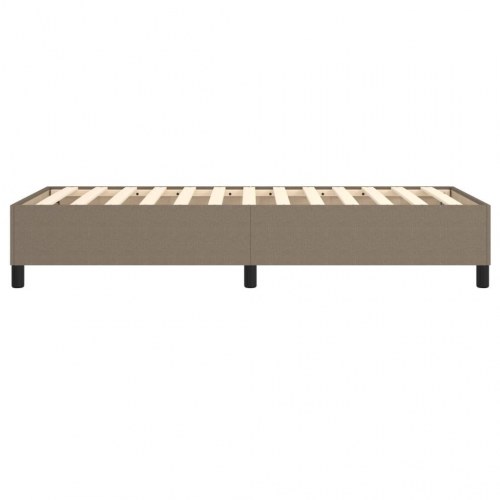 Boxspring sengeramme 80×200 cm - stof, gråbrun