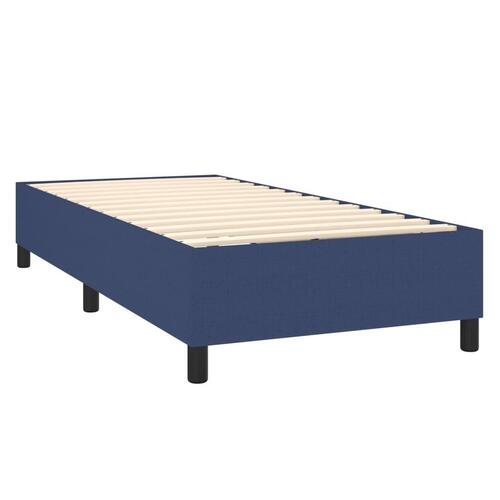 Sengeramme uden madras 100x200 cm stof blå