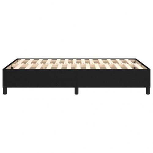 Boxspring sengeramme i stof - sort 120 × 200 cm