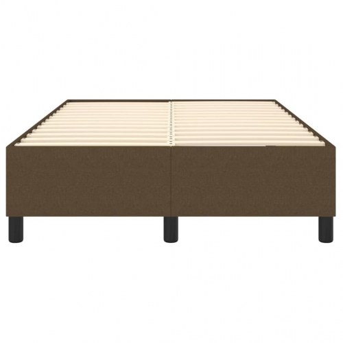 Boxspring sengeramme i stof - mørkebrun 120×200 cm