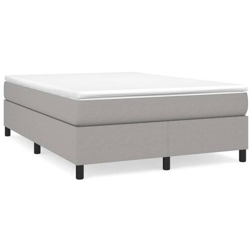 Sengeramme uden madras 140x190 cm stof lysegrå