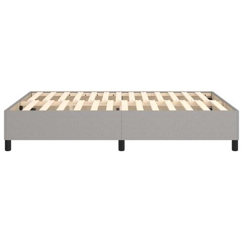 Sengeramme uden madras 140x190 cm stof lysegrå