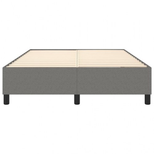 Boxspring sengeramme 140 x 190 cm - stof, mørkegrå