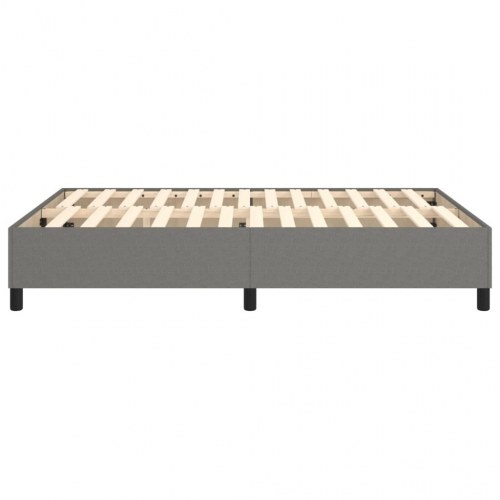 Boxspring sengeramme 140 x 190 cm - stof, mørkegrå
