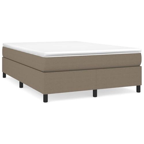 Sengeramme uden madras 140x190 cm stof gråbrun