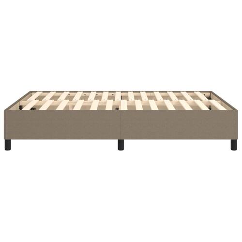 Sengeramme uden madras 140x190 cm stof gråbrun
