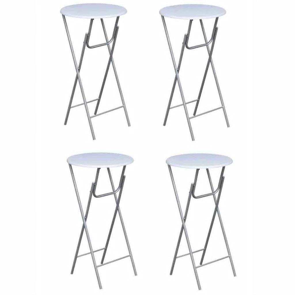 Ståborde 4 stk. MDF bordplade hvid