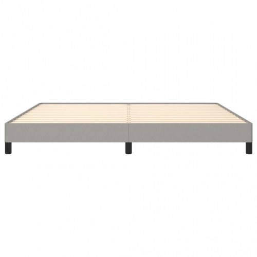 Sengeramme uden madras 200x200 cm stof lysegrå