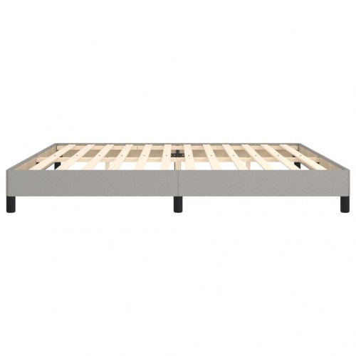 Sengeramme uden madras 200x200 cm stof lysegrå