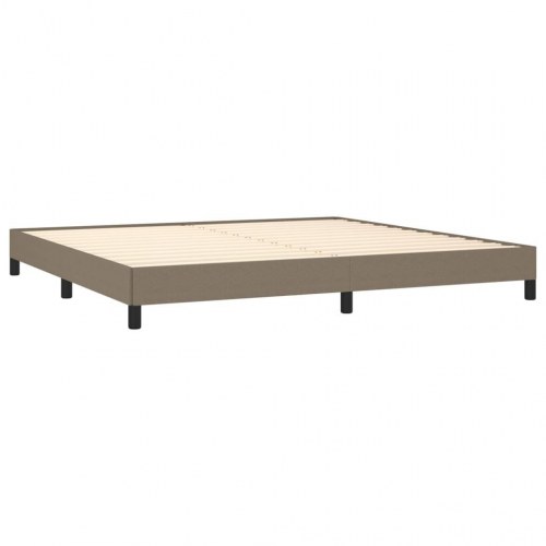 Sengeramme uden madras 200x200 cm stof gråbrun