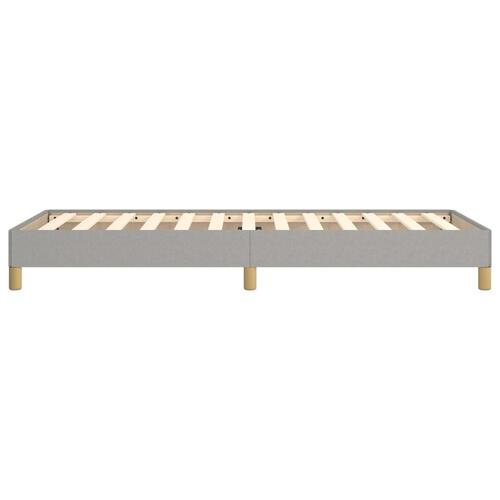 Sengeramme uden madras Lysegrå 80x200 cm Stof