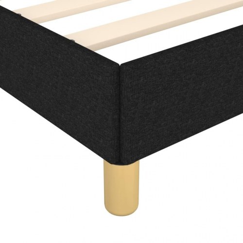 Sengeramme i stof - 80x200 cm, sort
