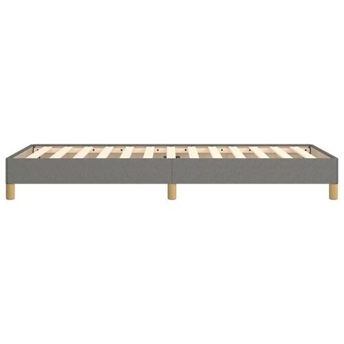 Sengeramme uden madras Mørkegrå 90x200 cm Stof