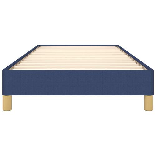 Sengeramme 90x200 cm stof blå