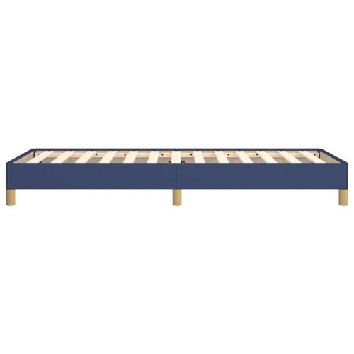 Sengeramme 90x200 cm stof blå