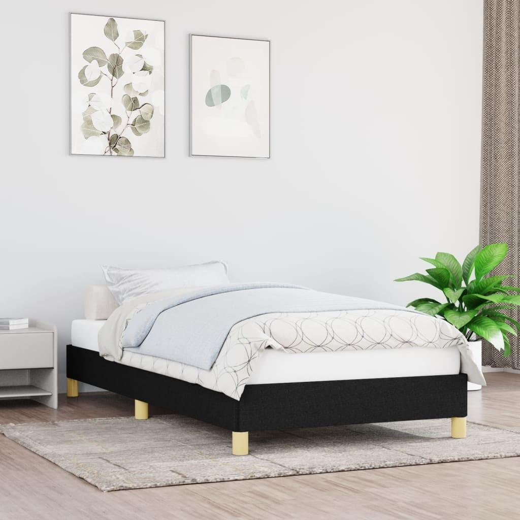 Sengeramme 100x200 cm stof sort