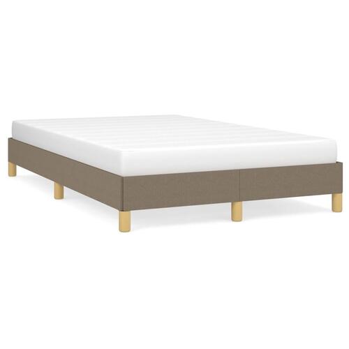 Sengeramme uden madras Taupe 120x200 cm Stof