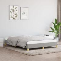 Sengeramme uden madras 140x190 cm stof lysegrå
