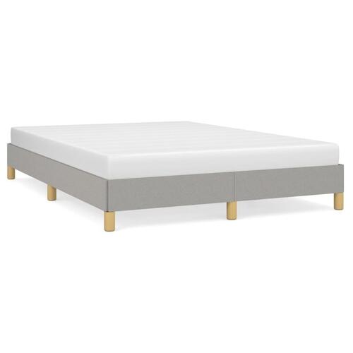 Sengeramme uden madras 140x190 cm stof lysegrå