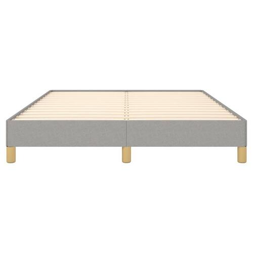 Sengeramme uden madras 140x190 cm stof lysegrå