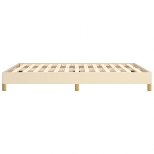 Sengeramme uden madras 140x190 cm - stof, cremefarvet