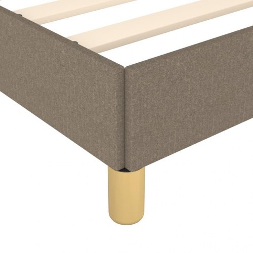 Sengeramme uden madras 180×200 cm - stof gråbrun