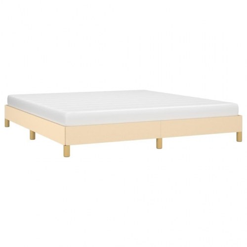 Sengeramme i stof 180x200 cm - cremefarvet, uden madras