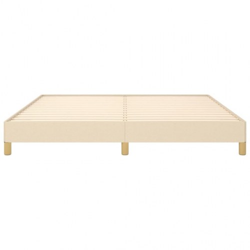 Sengeramme i stof 180x200 cm - cremefarvet, uden madras