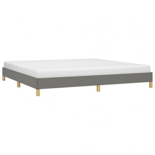 Sengeramme uden madras 200x200 cm stof mørkegrå