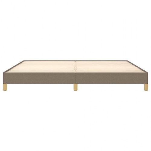 Sengeramme uden madras 200x200 cm stof gråbrun