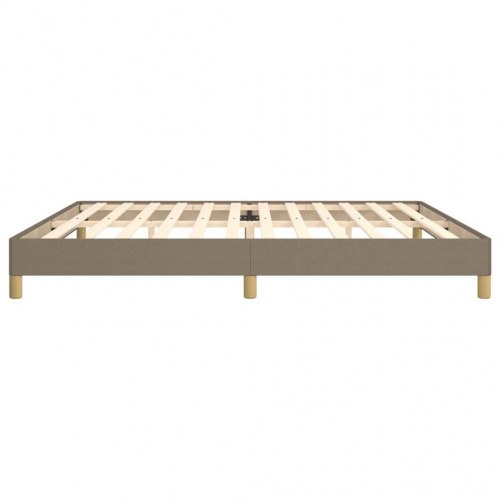 Sengeramme uden madras 200x200 cm stof gråbrun