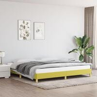 Sengeramme uden madras Grøn 200x200 cm Stof