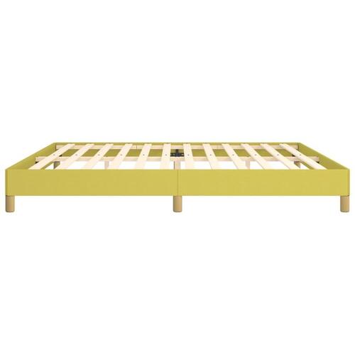 Sengeramme uden madras Grøn 200x200 cm Stof