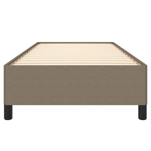 Sengeramme uden madras 90x200 cm stof gråbrun