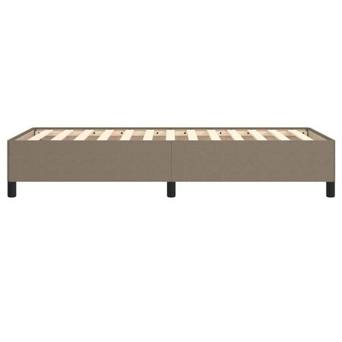 Sengeramme 100x200 cm stof gråbrun